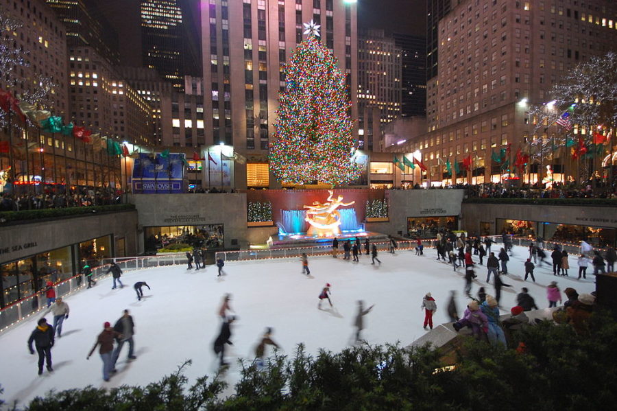 The+Rockefeller+Center+Christmas+Tree+Lights+Up+New+York